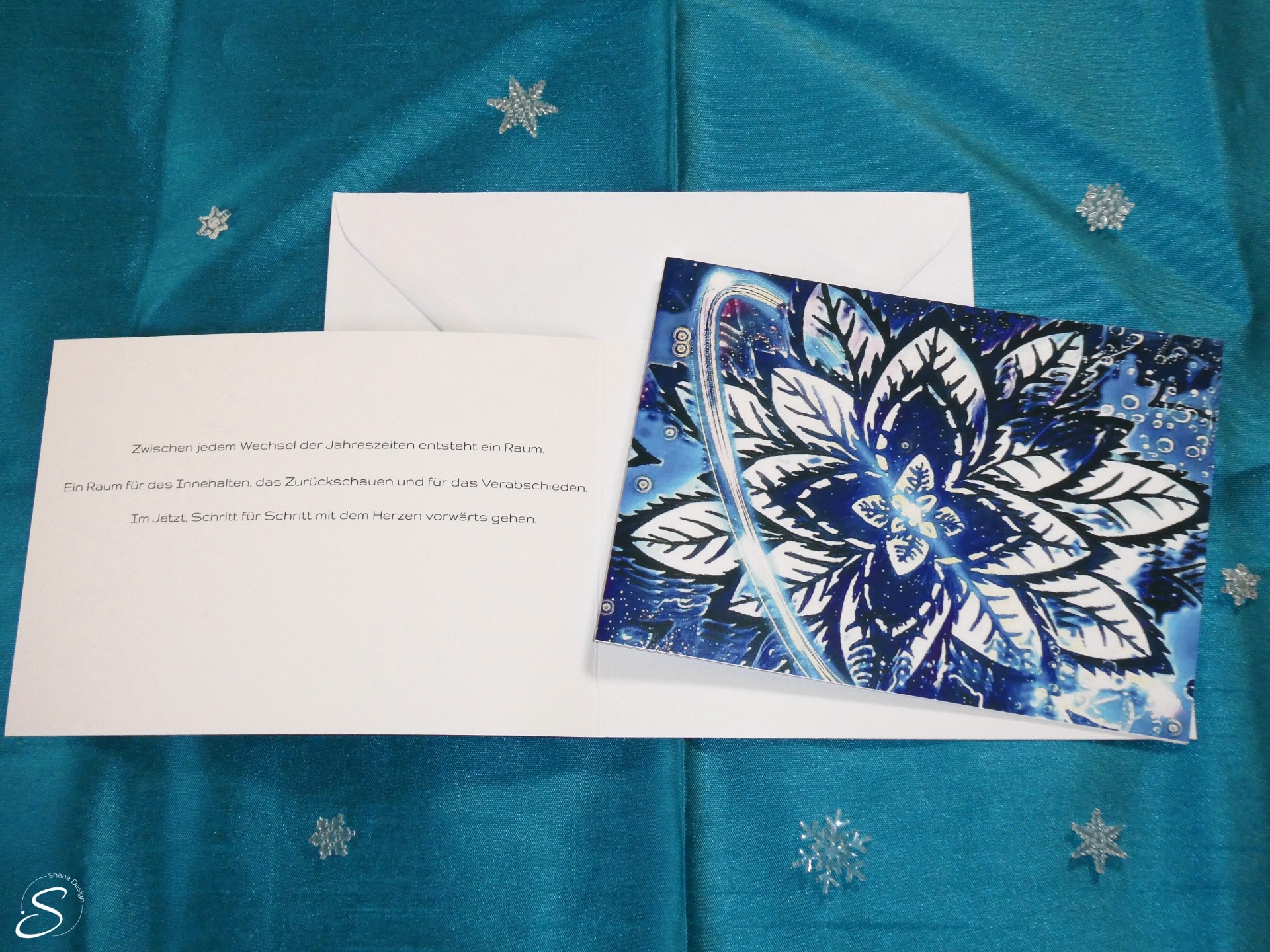 Grußkarte "Eisblume"