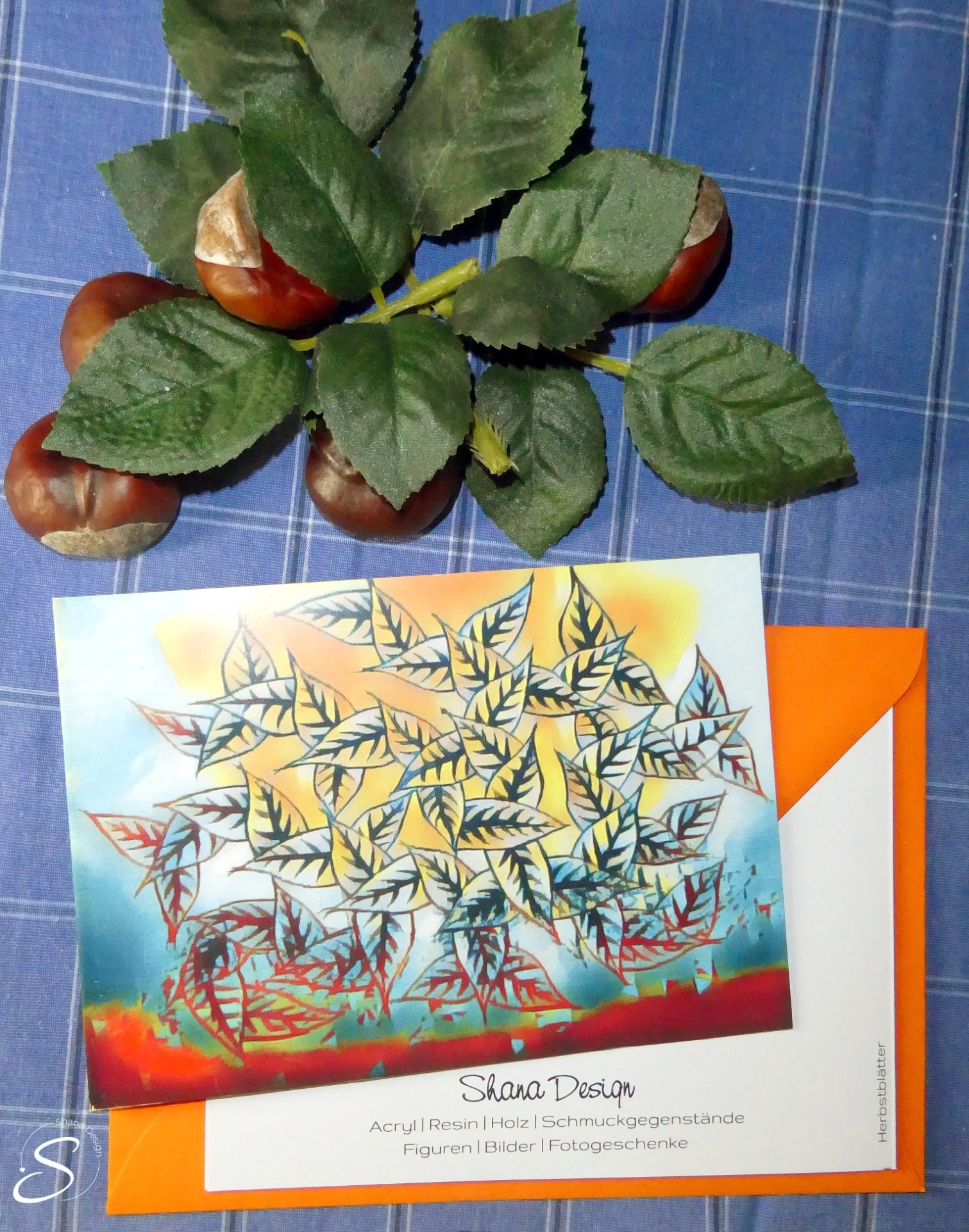 Grußkarte "Herbstblätter"